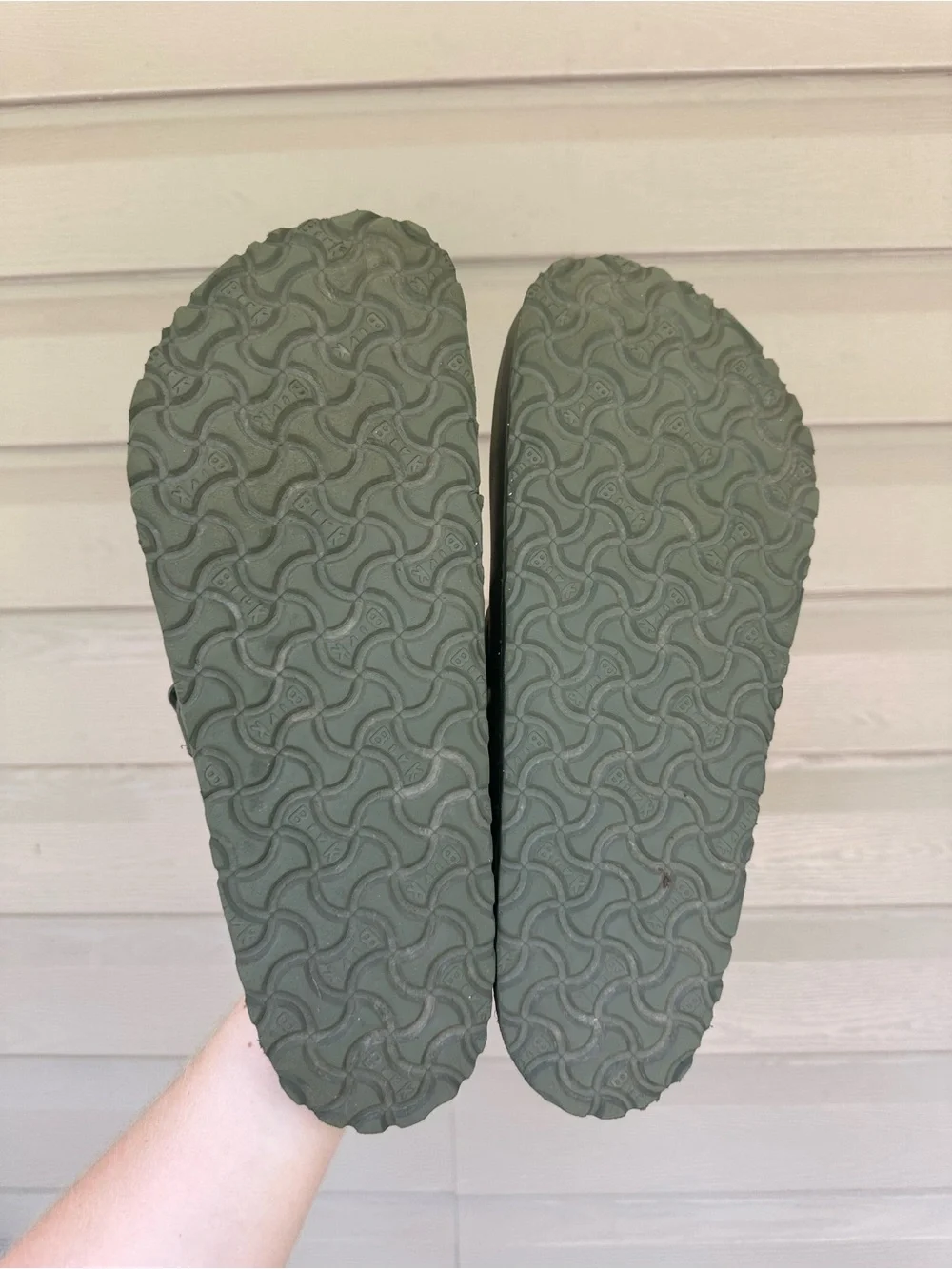 Birkenstock Boston clogs in olive green Size US 13 eur 46